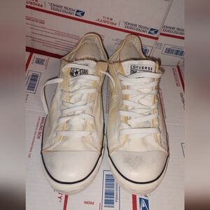 Converse One Star Sneakers White Canvas Athletic Shoes US Men's 13 UK 13 EU 48